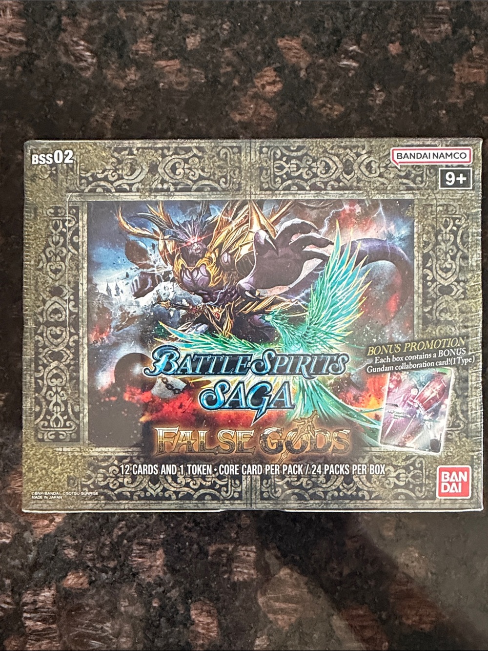 Battle Spirits Saga False Gods Booster Box - Gold/Green Artwork